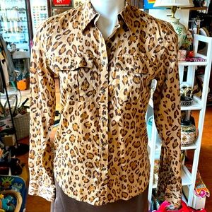 Lauren by Ralph Lauren Cheetah print long sleeve size XS women pre owned